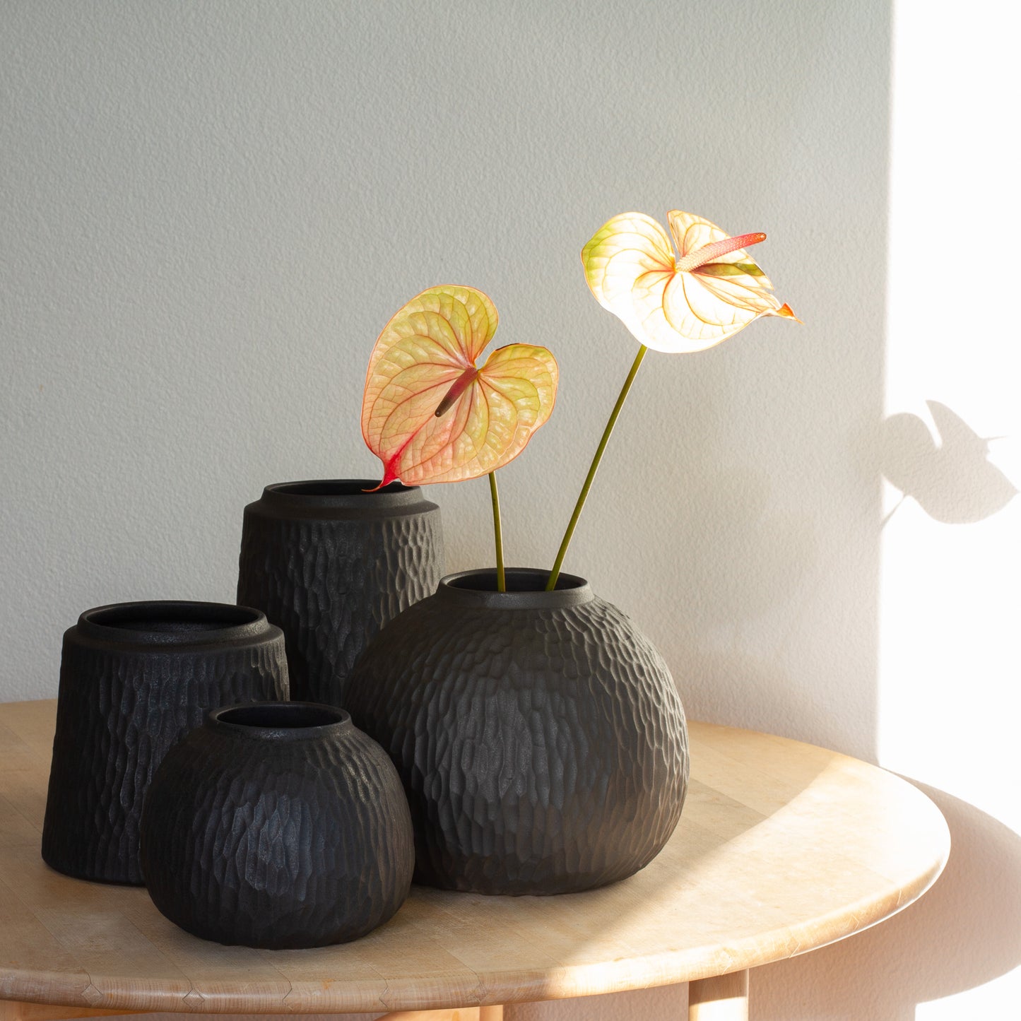 Handmade Carved Moon Vase