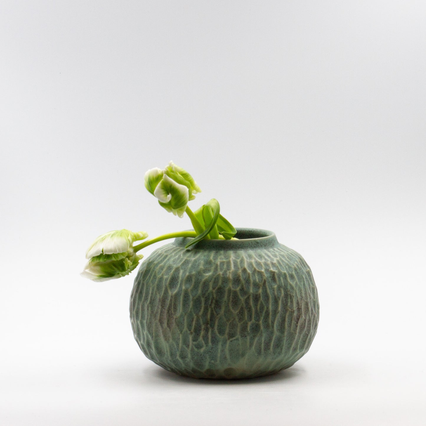 Handmade Carved Moon Vase small