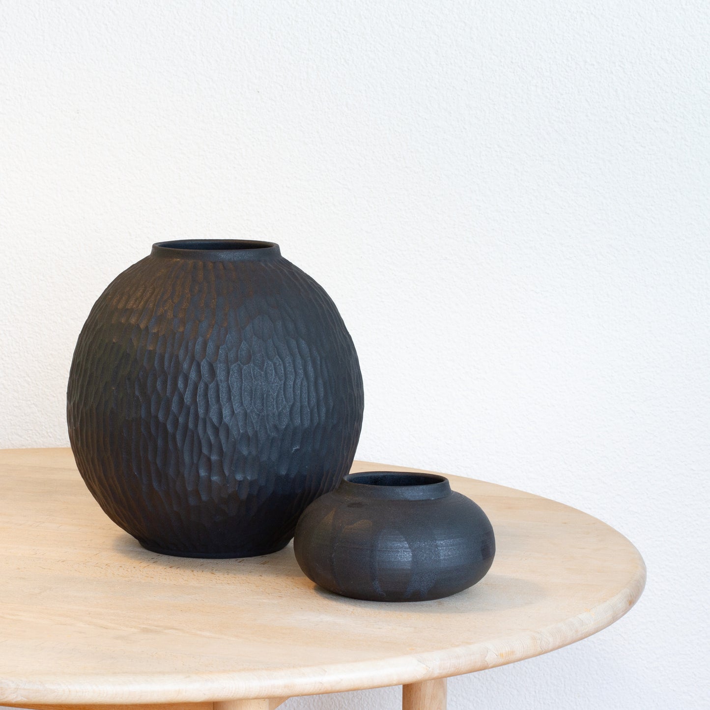 Handmade Carved Moon Vase Big