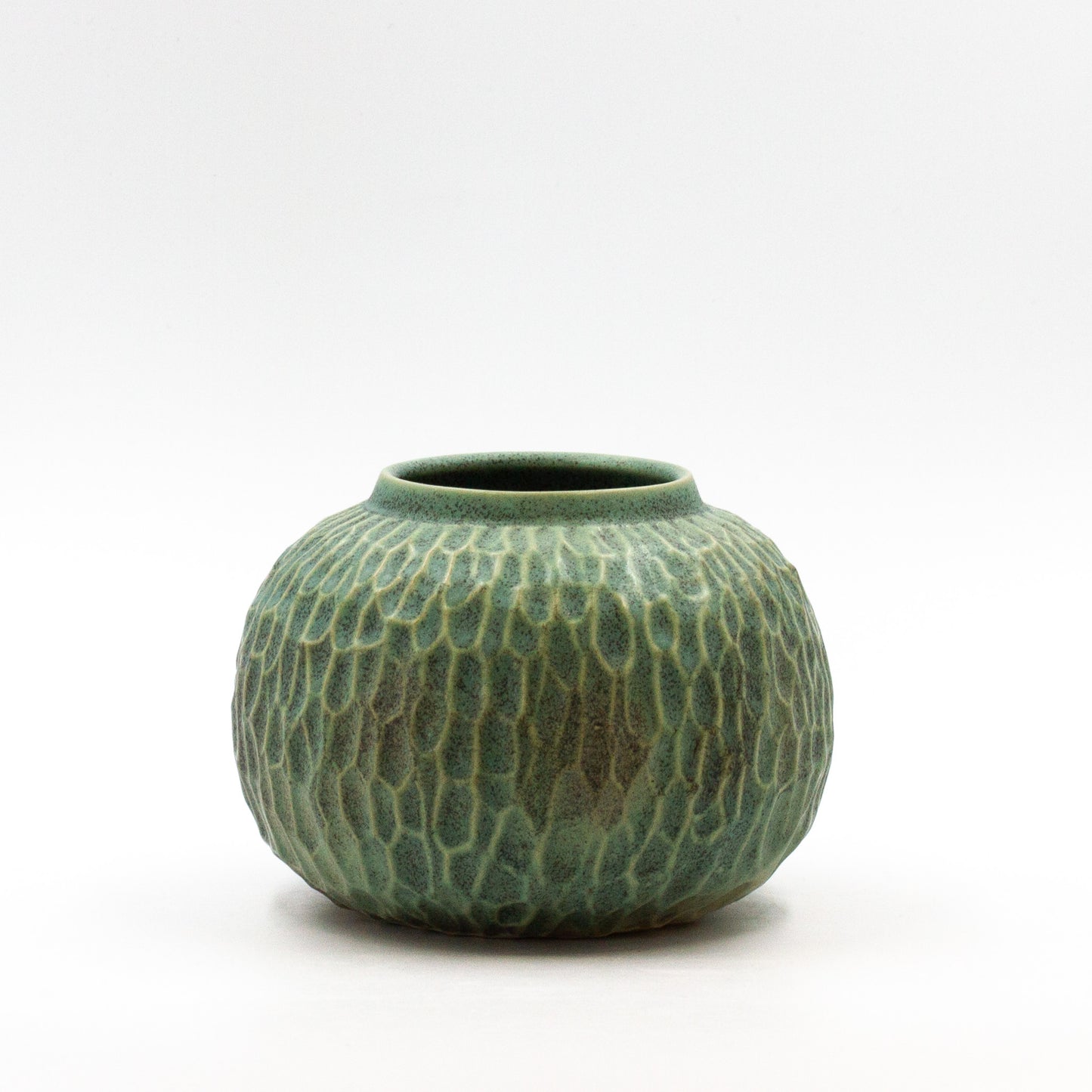 Handmade Carved Moon Vase small