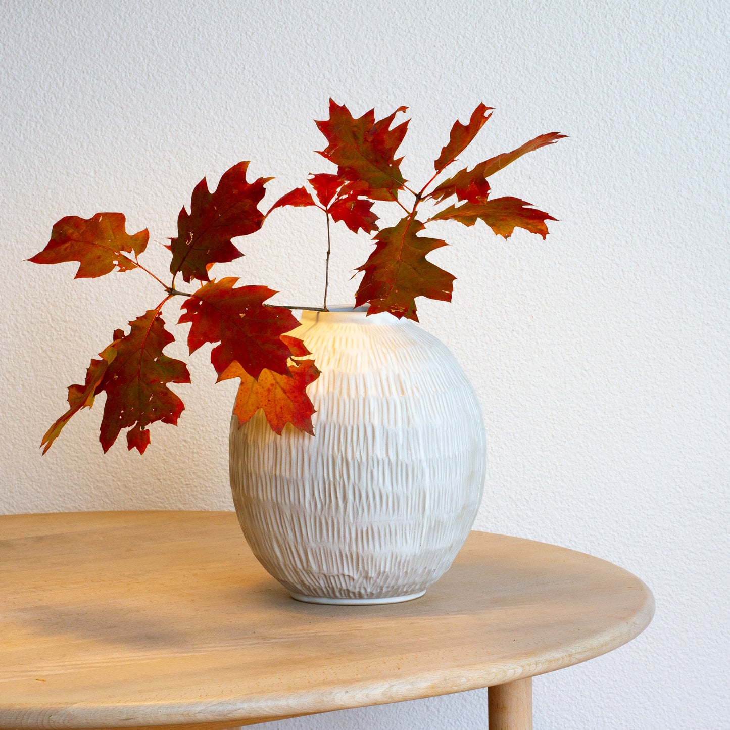 Handmade Carved Moon vase- Big