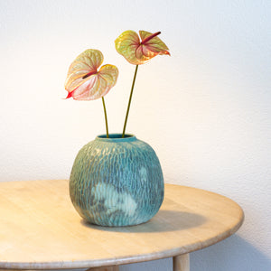 Handmade Carved Moon Vase