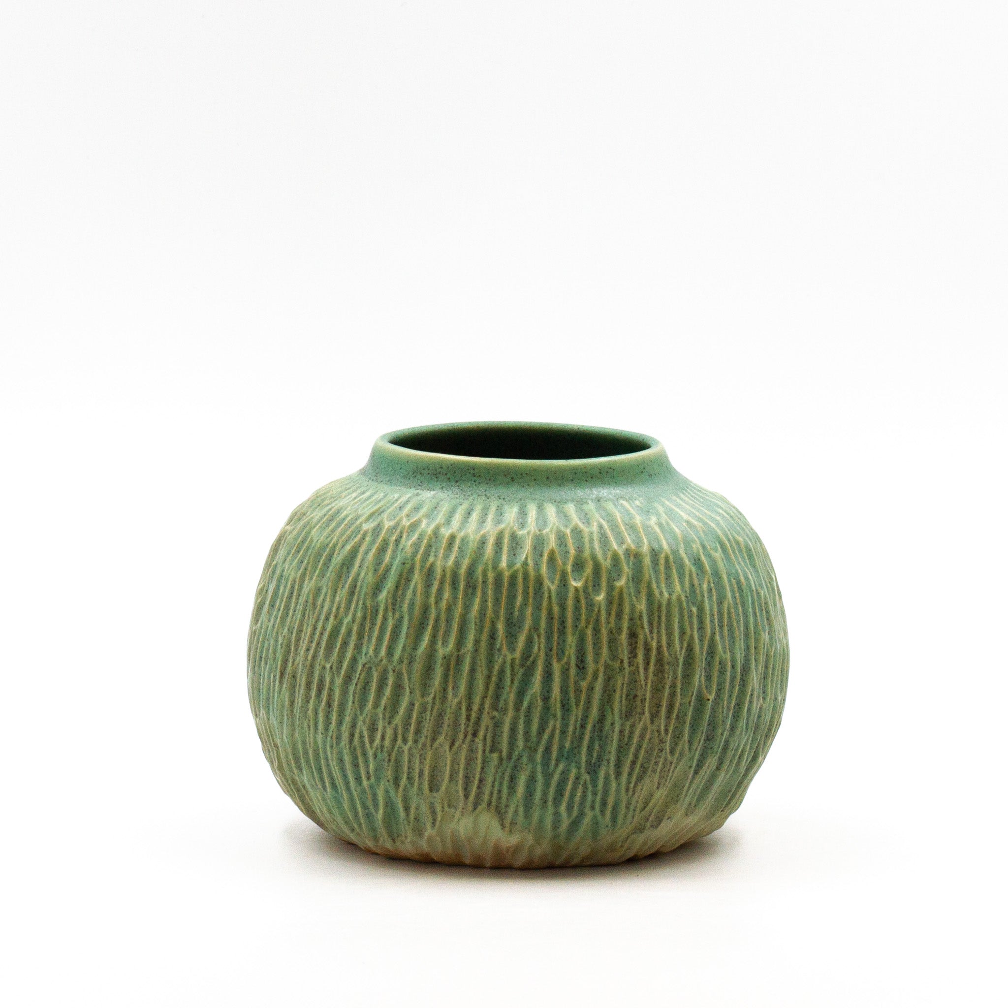 Handmade Carved Moon Vase small