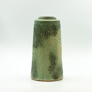 Handmade Yarn Vase carved slim