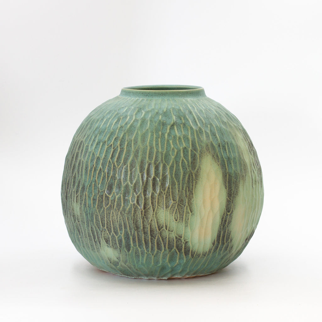 Handmade Carved Moon Vase