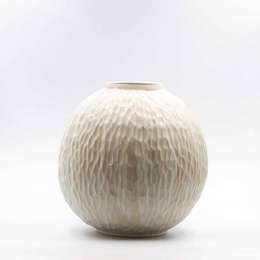 Handmade Carved Moon vase- Big