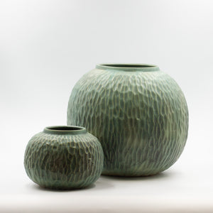 Handmade Carved Moon Vase -Big