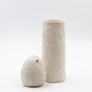 Handmade Carved  Cylinder vase